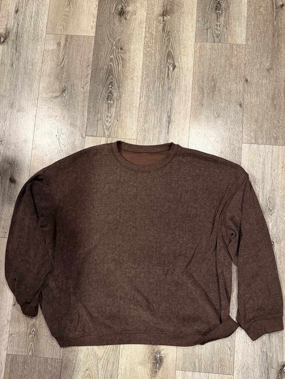 5XL corded crewneck sweatshirt